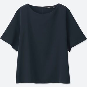 NWT - Uniqlo drape blouse - size M